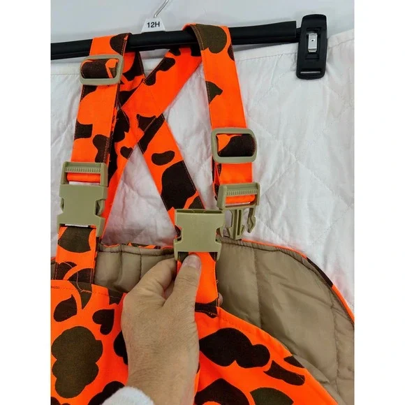 Guide Gear Camo Hunting Bib Overalls 2XL Blaze Orange - Picture 4 of 12